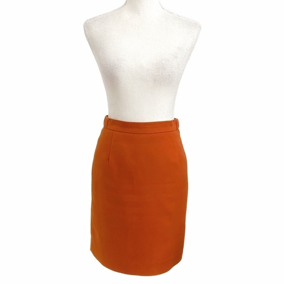 RODIER Dresses & Skirts - Rodier ORANGE HIGH RISE FITTED MINI SKIRT - M